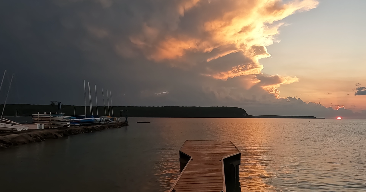 Ephraim, WI after the storm